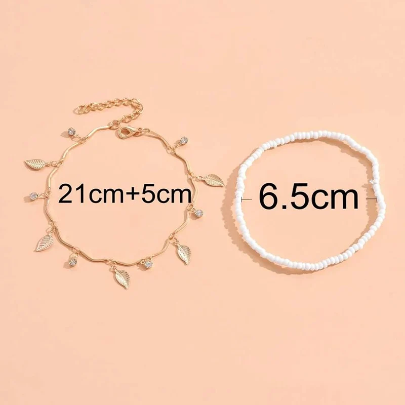 Anklet foot chain close up on sandy beach