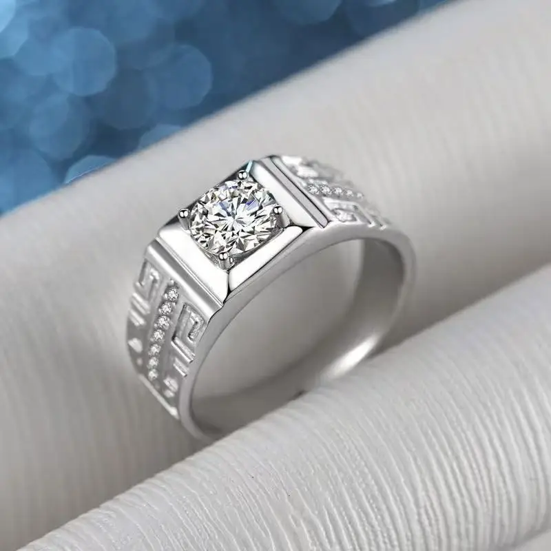 Mens crystal ring gift packaging