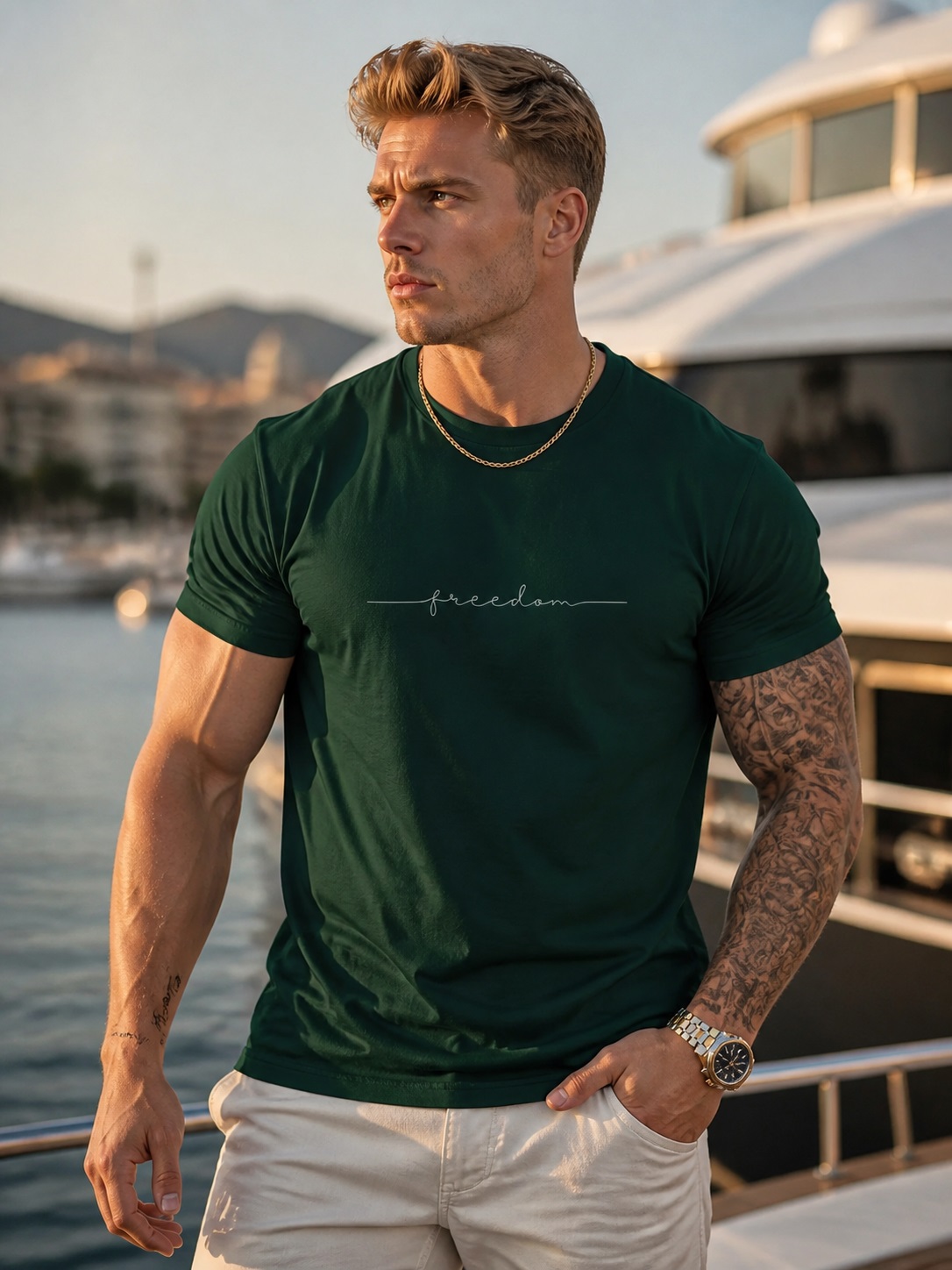 Charming Freedom Graphic Print Tee 2026 – Men’s Slim Fit Round Neck Cotton Shirt Men’s Clothing Men’s Fashion Men’s T-Shirts Charming Freedom Graphic Print Tee 2026 – Men's Slim Fit Round Neck Cotton Shirt Men's Clothing Men's Fashion Men's T-Shirts KDBazar