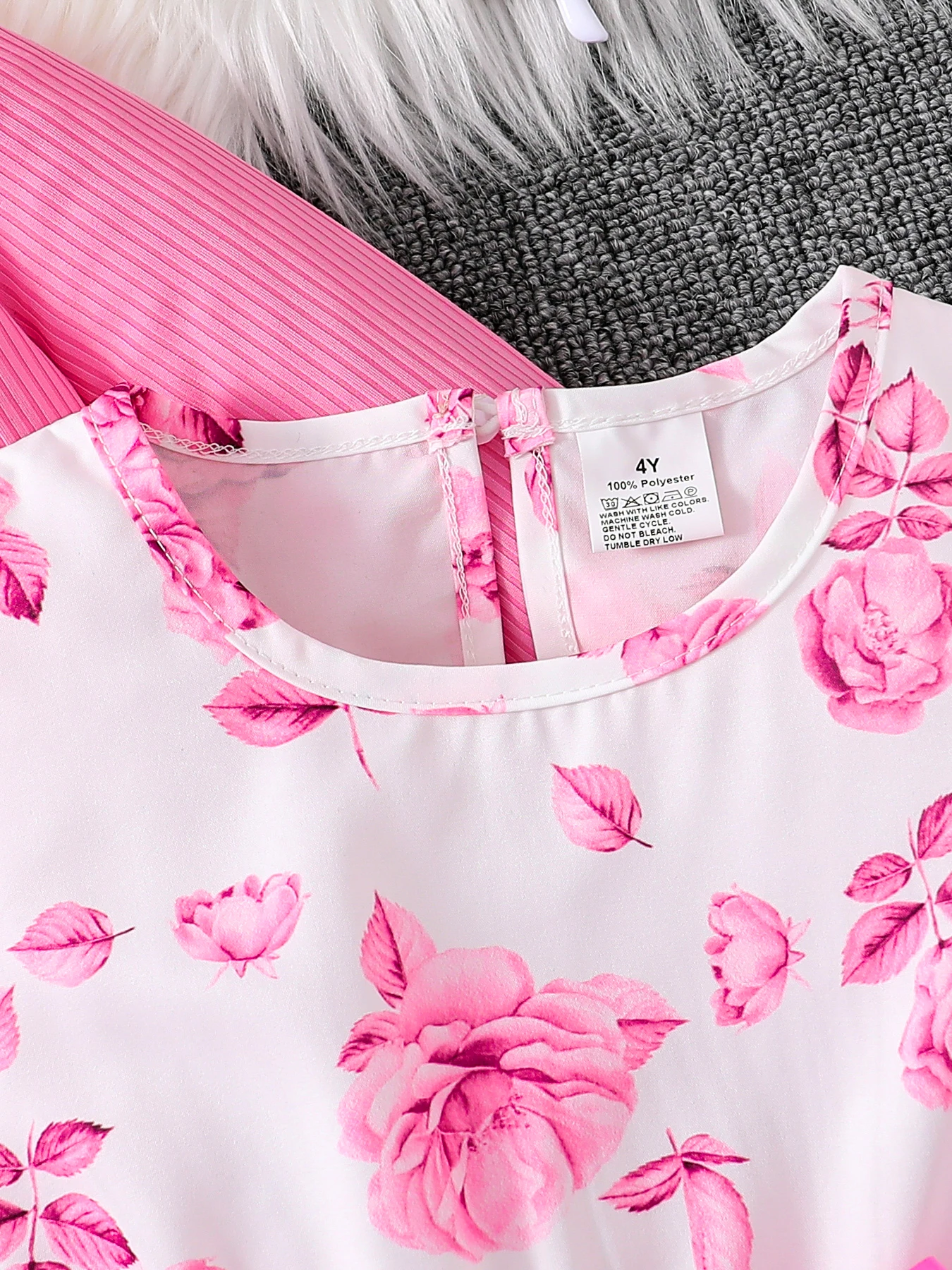 Children’s Clothing Girl Autumn Fashion Casual Pink Floral Dress Set 2-Piece Set – Pink Round Neck Vest + Pink Floral Skirt Children's Clothing Girl Autumn Fashion Casual Pink Floral Dress Set 2-Piece Set - Pink Round Neck Vest + Pink Floral Skirt KDBazar