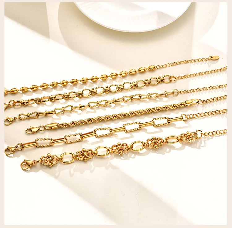 Waterproof stainless steel bracelet jewelry