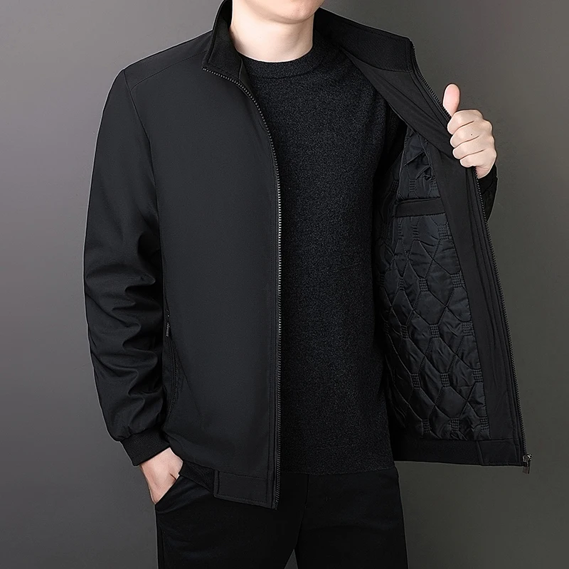 Cross border 2025 new high-end executive cotton jacket men’s coat with plush and cotton thickened warm stand up collar casual Cotton Coat Men’s Coats & Jackets Men’s Fashion Cross border 2025 new high-end executive cotton jacket men's coat with plush and cotton thickened warm stand up collar casual Cotton Coat Men's Coats & Jackets Men's Fashion KDBazar