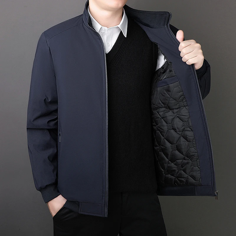 Cross border 2025 new high-end executive cotton jacket men’s coat with plush and cotton thickened warm stand up collar casual Cotton Coat Men’s Coats & Jackets Men’s Fashion Cross border 2025 new high-end executive cotton jacket men's coat with plush and cotton thickened warm stand up collar casual Cotton Coat Men's Coats & Jackets Men's Fashion KDBazar