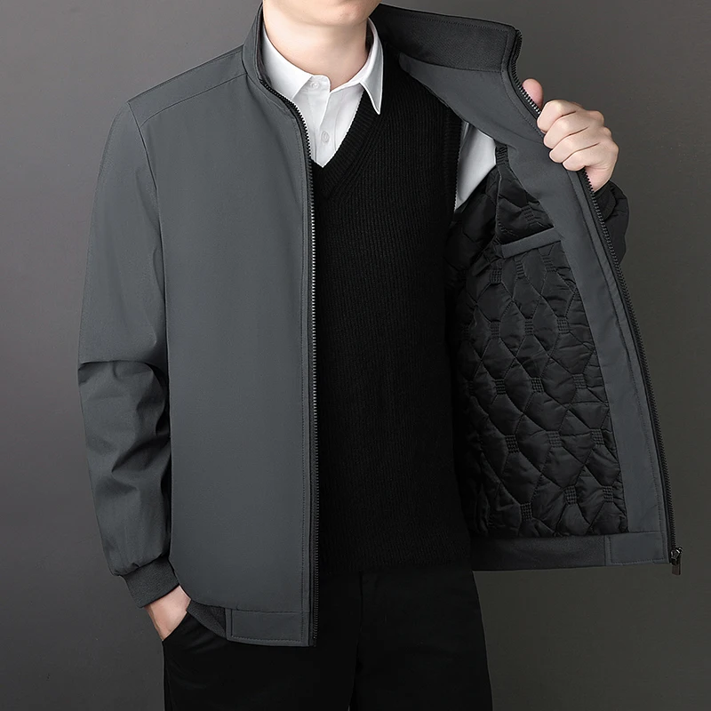 Cross border 2025 new high-end executive cotton jacket men’s coat with plush and cotton thickened warm stand up collar casual Cotton Coat Men’s Coats & Jackets Men’s Fashion Cross border 2025 new high-end executive cotton jacket men's coat with plush and cotton thickened warm stand up collar casual Cotton Coat Men's Coats & Jackets Men's Fashion KDBazar
