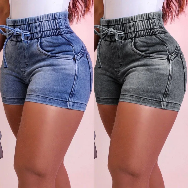 DongCMY Luxury Fashion Slim Spring/summer New Slim Denim Shorts Women’s High Waist Elastic Waist Lace-up Hot Pants Jeans, Pants & Skirts Shorts Women’s Fashion DongCMY Luxury Fashion Slim Spring/summer New Slim Denim Shorts Women's High Waist Elastic Waist Lace-up Hot Pants Jeans, Pants & Skirts Shorts Women's Fashion KDBazar