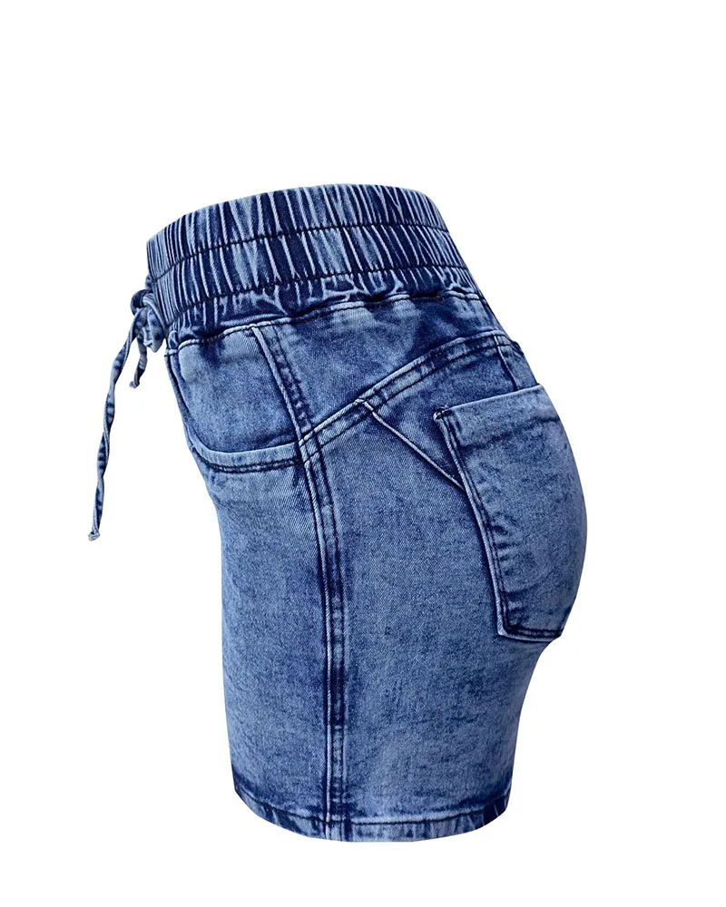 DongCMY Luxury Fashion Slim Spring/summer New Slim Denim Shorts Women’s High Waist Elastic Waist Lace-up Hot Pants Jeans, Pants & Skirts Shorts Women’s Fashion DongCMY Luxury Fashion Slim Spring/summer New Slim Denim Shorts Women's High Waist Elastic Waist Lace-up Hot Pants Jeans, Pants & Skirts Shorts Women's Fashion KDBazar