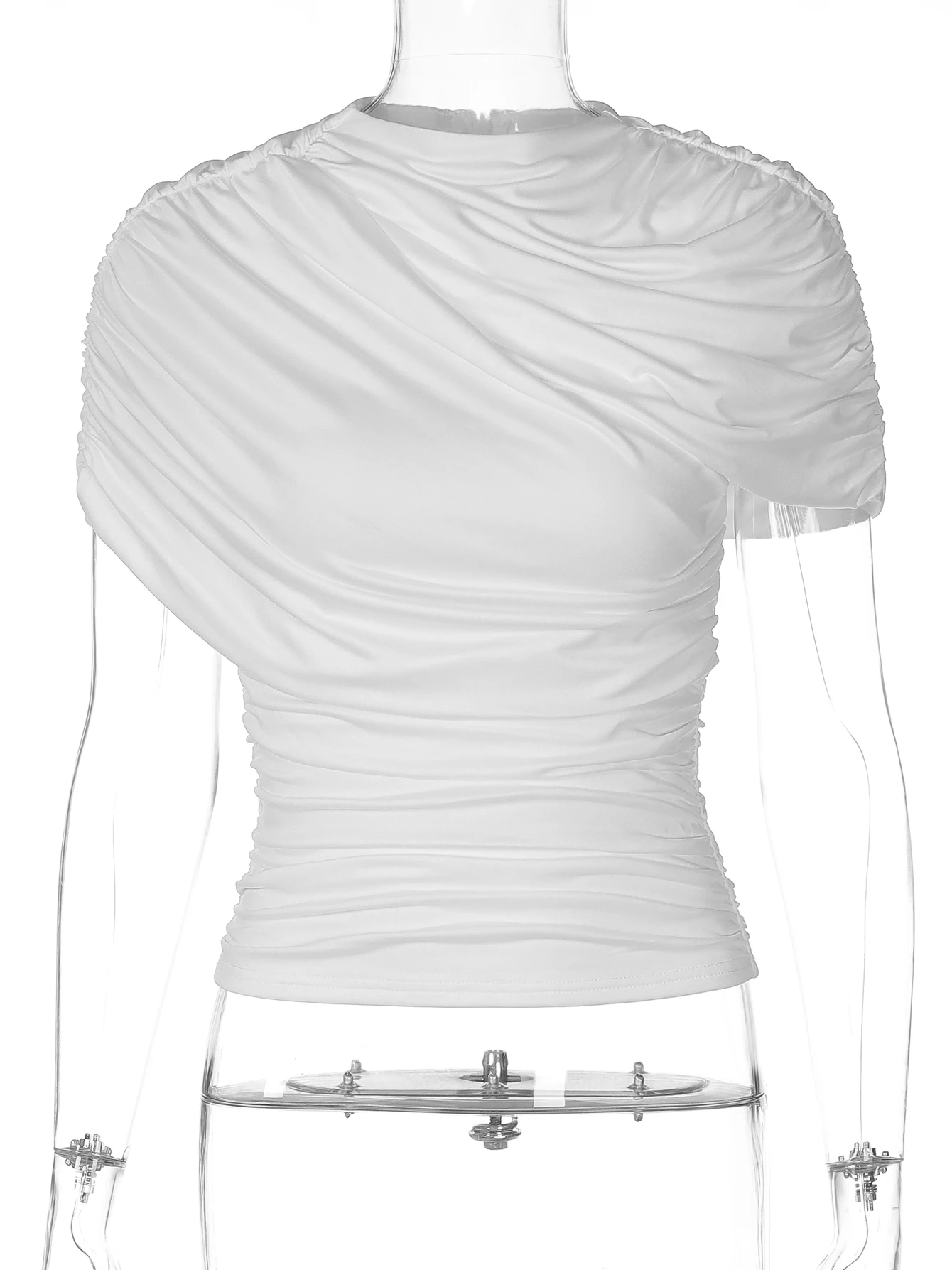 Dulzura Women’S Solid O-Neck Short Sleeve Ruched Slim T-Shirt Casual Versatile Y2K Top Party Vacation Street Style Summer Outfit Women Clothing Fashion Women’s Fashion Women’s T-Shirts Dulzura Women'S Solid O-Neck Short Sleeve Ruched Slim T-Shirt Casual Versatile Y2K Top Party Vacation Street Style Summer Outfit Women Clothing Fashion Women's Fashion Women's T-Shirts KDBazar