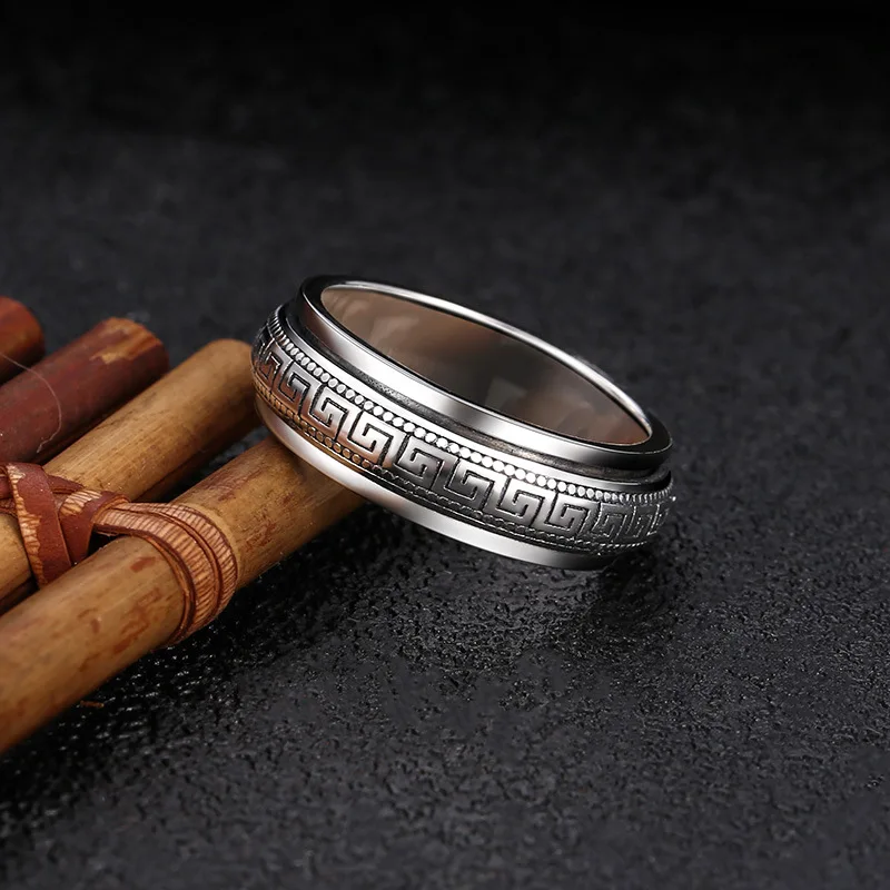 Factory Price S925 Sterling Silver Great Wall Pattern Spinner Ring Men Women Real Silver Double-layer Rotatable Rings Jewelry Jewelry & Watches Rings Factory Price S925 Sterling Silver Great Wall Pattern Spinner Ring Men Women Real Silver Double-layer Rotatable Rings Jewelry Jewelry & Watches Rings KDBazar