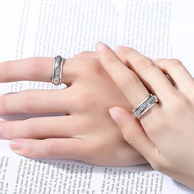 Factory Price S925 Sterling Silver Great Wall Pattern Spinner Ring Men Women Real Silver Double-layer Rotatable Rings Jewelry Jewelry & Watches Rings Factory Price S925 Sterling Silver Great Wall Pattern Spinner Ring Men Women Real Silver Double-layer Rotatable Rings Jewelry Jewelry & Watches Rings KDBazar