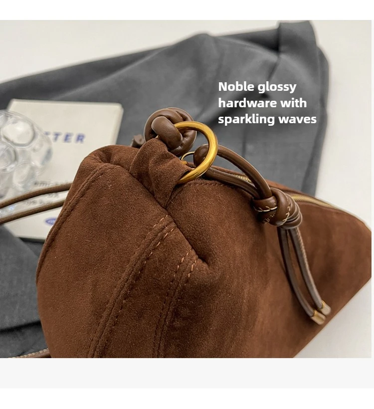 Faux Suede Super Popular Niche Suede Shoulder Bag for Women 2025 Hot Sale Single Crossbody Bags Underarm Dumpling Sweet Bags Faux Suede Super Popular Niche Suede Shoulder Bag for Women 2025 Hot Sale Single Crossbody Bags Underarm Dumpling Sweet Bags