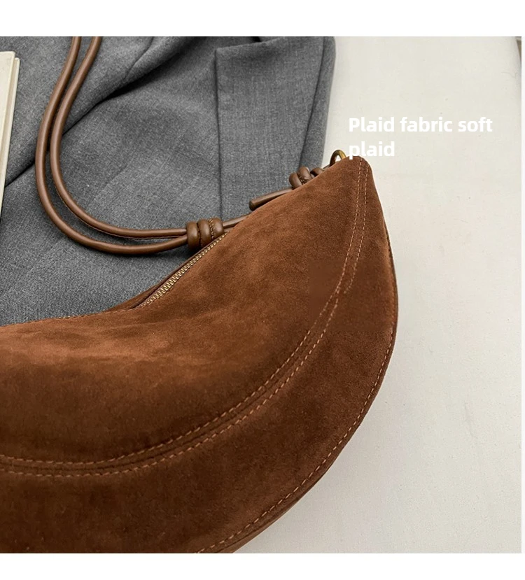 Faux Suede Super Popular Niche Suede Shoulder Bag for Women 2025 Hot Sale Single Crossbody Bags Underarm Dumpling Sweet Bags Faux Suede Super Popular Niche Suede Shoulder Bag for Women 2025 Hot Sale Single Crossbody Bags Underarm Dumpling Sweet Bags