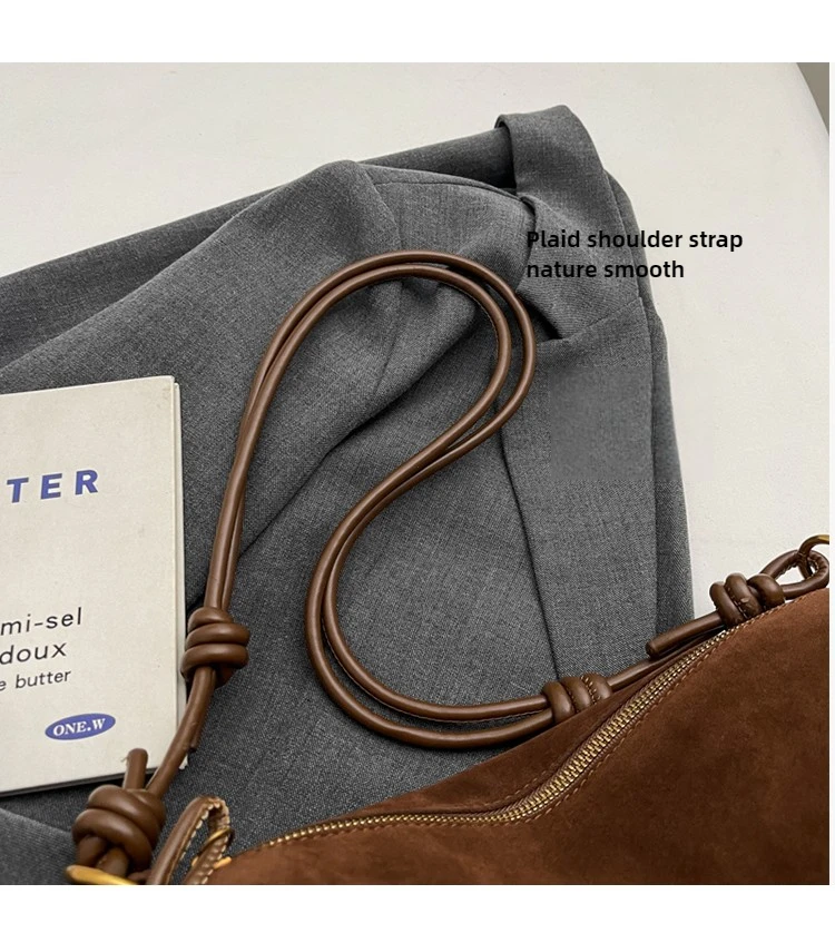 Faux Suede Super Popular Niche Suede Shoulder Bag for Women 2025 Hot Sale Single Crossbody Bags Underarm Dumpling Sweet Bags Faux Suede Super Popular Niche Suede Shoulder Bag for Women 2025 Hot Sale Single Crossbody Bags Underarm Dumpling Sweet Bags