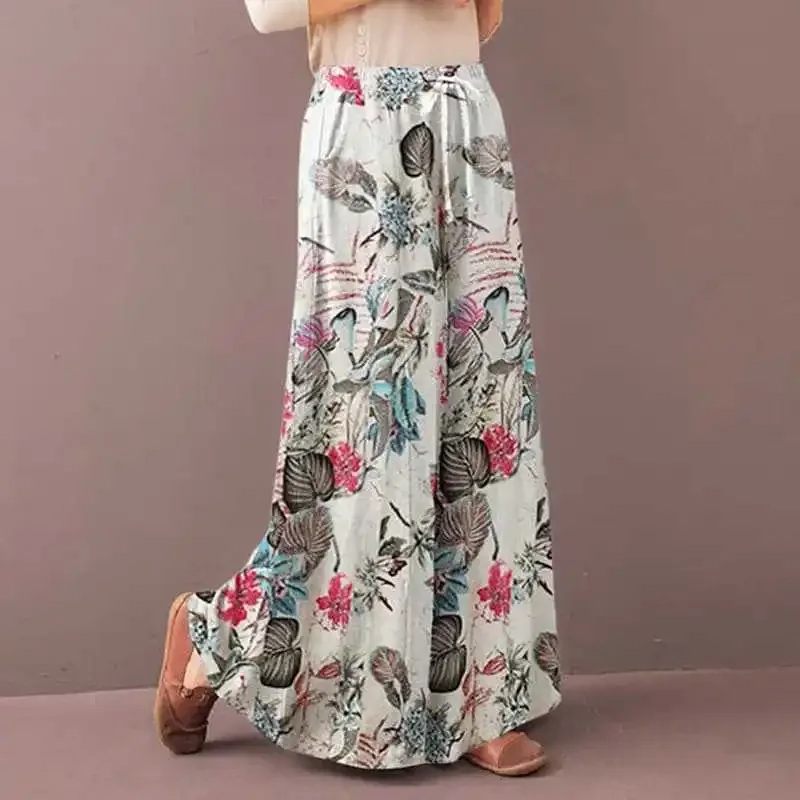 Floral Print Wide Leg Women Pants Spring Drawstring Bohemia Trousers Lady Casual Loose Elastic Waist Pantalonsw Plus Size Jeans, Pants & Skirts Trousers Women’s Fashion Floral Print Wide Leg Women Pants Spring Drawstring Bohemia Trousers Lady Casual Loose Elastic Waist Pantalonsw Plus Size Jeans, Pants & Skirts Trousers Women's Fashion KDBazar
