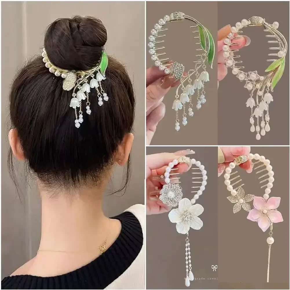 Flower Tassel Hair Clip Women Ladies Butterfly Rhinestone Pearl Metal Hair Claw Round Bun Ponytail Holder Hair Accessories Clothing & Accessories Hair Accessories Women’s Fashion Flower Tassel Hair Clip Women Ladies Butterfly Rhinestone Pearl Metal Hair Claw Round Bun Ponytail Holder Hair Accessories Clothing & Accessories Hair Accessories Women's Fashion KDBazar