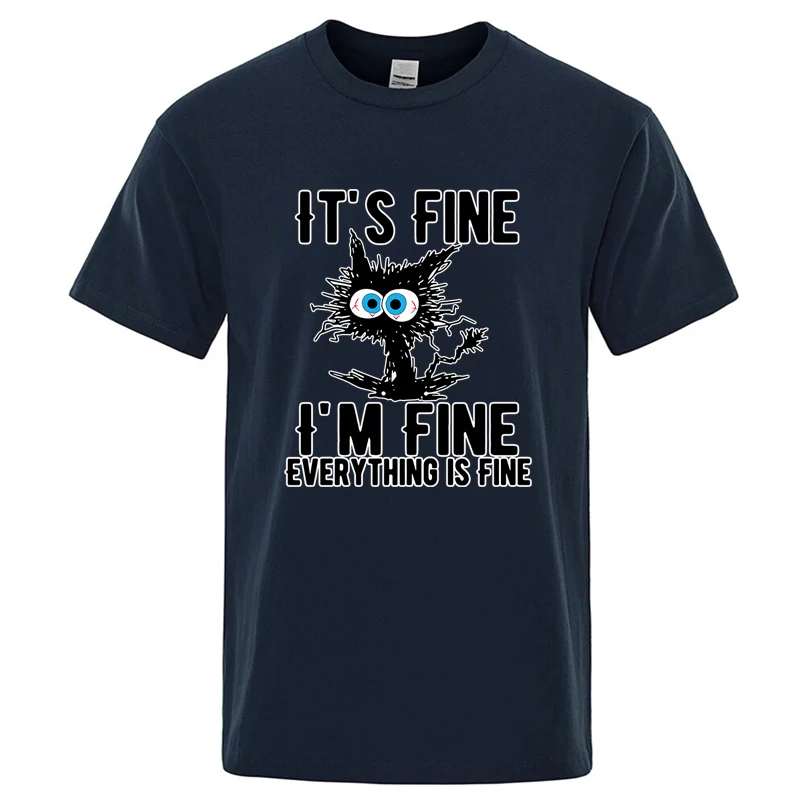 Funny Cool Cat Graphic T-Shirt for Men Men’s Clothing Men’s Fashion Men’s Trendy T-Shirts Funny Cool Cat Graphic T-Shirt for Men Men's Clothing Men's Fashion Men's Trendy T-Shirts KDBazar