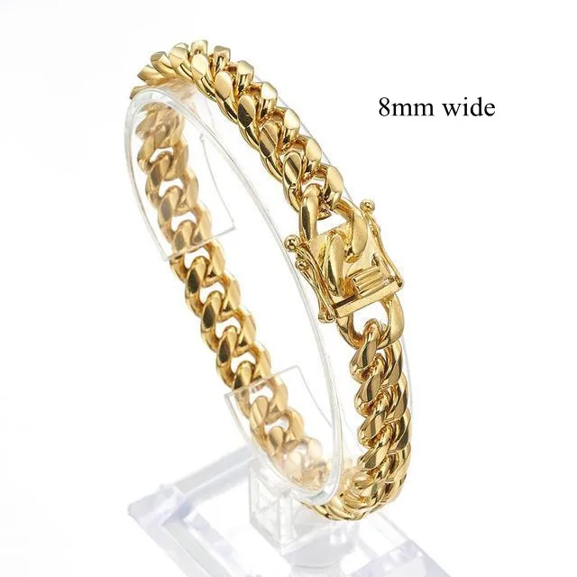 Curb cuban chain bracelet product view
