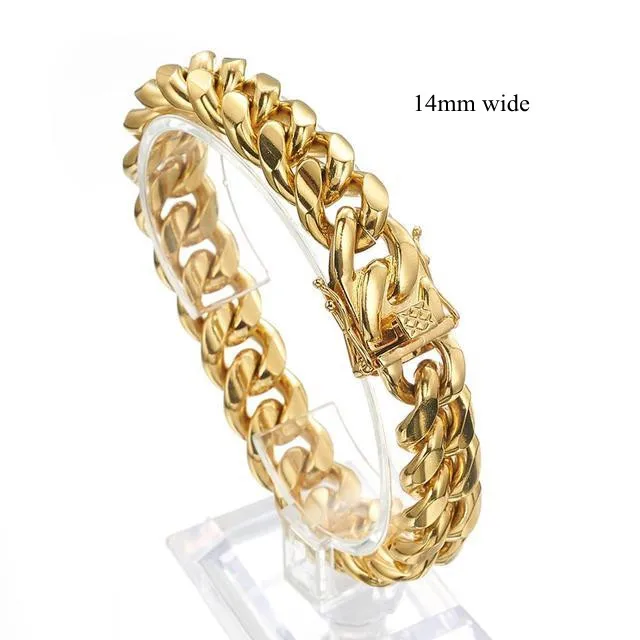 Chain bracelet styled on wrist