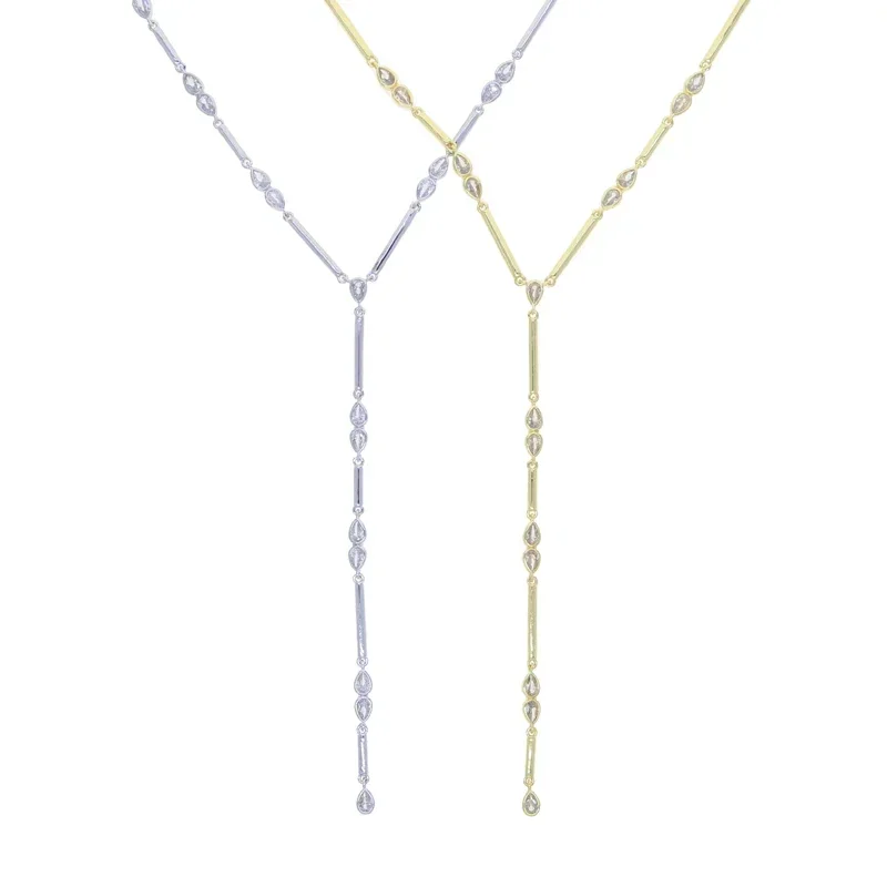 Gold Lariat Necklace for Women Jewelry & Watches Necklaces KDBazar