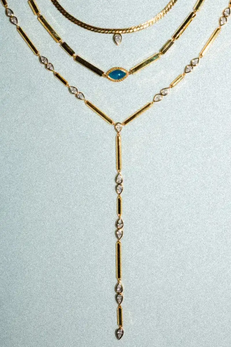 Gold Lariat Necklace for Women Jewelry & Watches Necklaces Gold Lariat Necklace for Women Jewelry & Watches Necklaces KDBazar