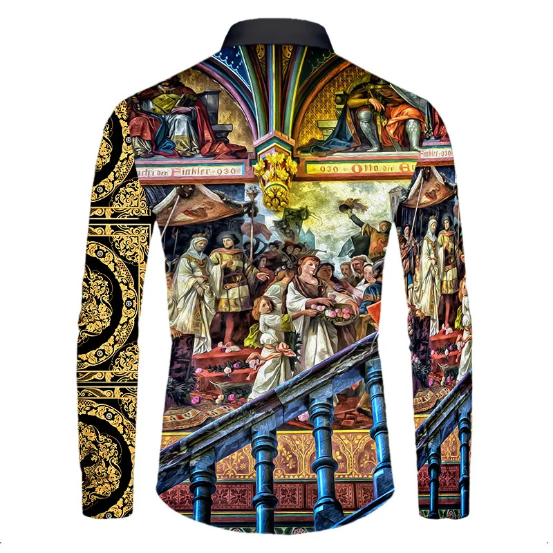 High End Luxury Golden Pattern 3D Printed Short_Full Sleeve Button-down Shirts For Men Street Style Trendy Tops Hip Hop Outfits Dress Shirt High End Luxury Golden Pattern 3D Printed Short_Full Sleeve Button-down Shirts For Men Street Style Trendy Tops Hip Hop Outfits Dress Shirt KDBazar