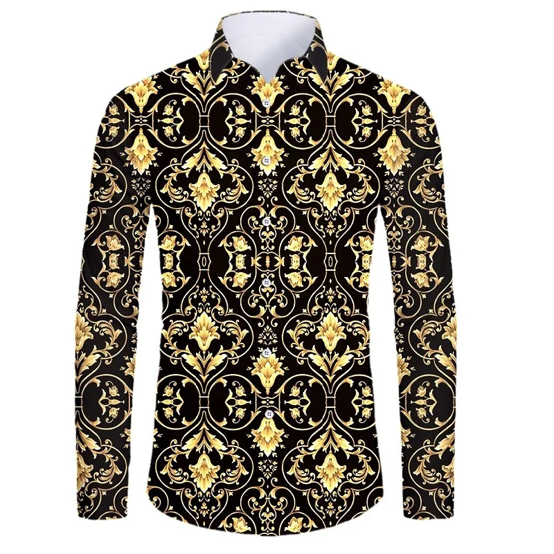High End Luxury Golden Pattern 3D Printed Short_Full Sleeve Button-down Shirts For Men Street Style Trendy Tops Hip Hop Outfits Dress Shirt High End Luxury Golden Pattern 3D Printed Short_Full Sleeve Button-down Shirts For Men Street Style Trendy Tops Hip Hop Outfits Dress Shirt KDBazar