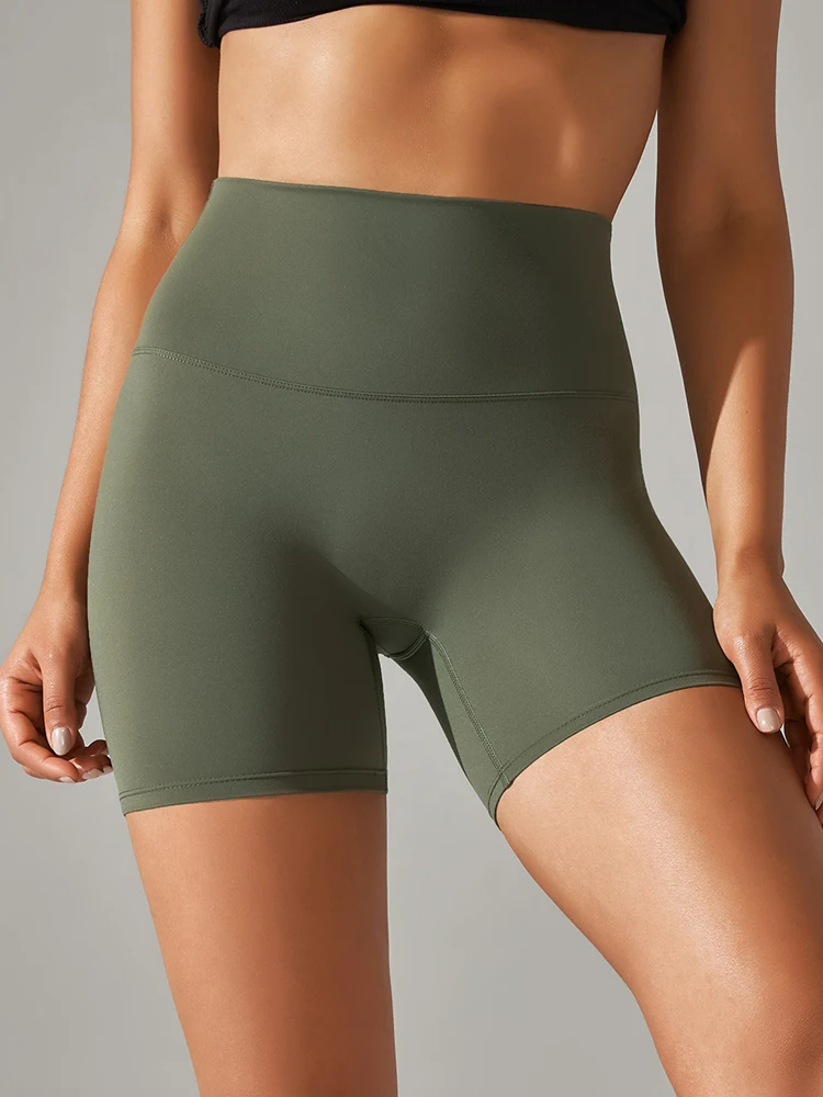 Womens gym shorts close up fit