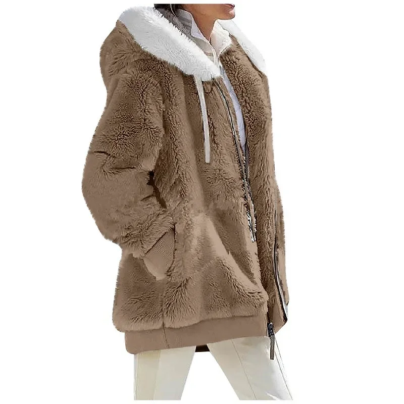 Hooded Fleece Jacket for Women Basic Jackets Hooded Fleece Jacket for Women Basic Jackets KDBazar