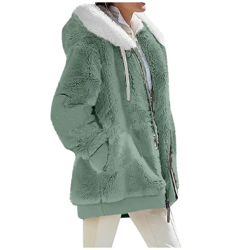 Hooded Fleece Jacket for Women Basic Jackets Hooded Fleece Jacket for Women Basic Jackets KDBazar