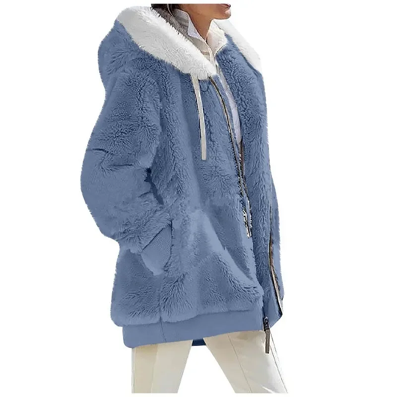 Hooded Fleece Jacket for Women Basic Jackets Hooded Fleece Jacket for Women Basic Jackets KDBazar