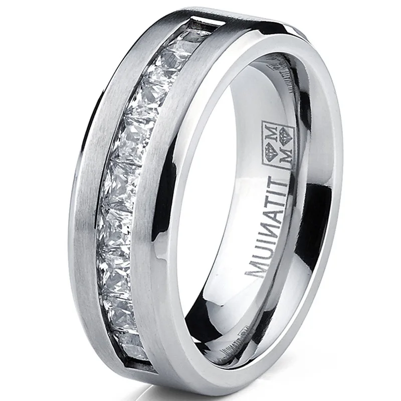 Hot Selling Silver Plated Stainless Steel Rings For Men Square Cubic Zircon Ring Jewelry Accessories Wholesale Size 7-13 Jewelry & Watches Rings Hot Selling Silver Plated Stainless Steel Rings For Men Square Cubic Zircon Ring Jewelry Accessories Wholesale Size 7-13 Jewelry & Watches Rings KDBazar