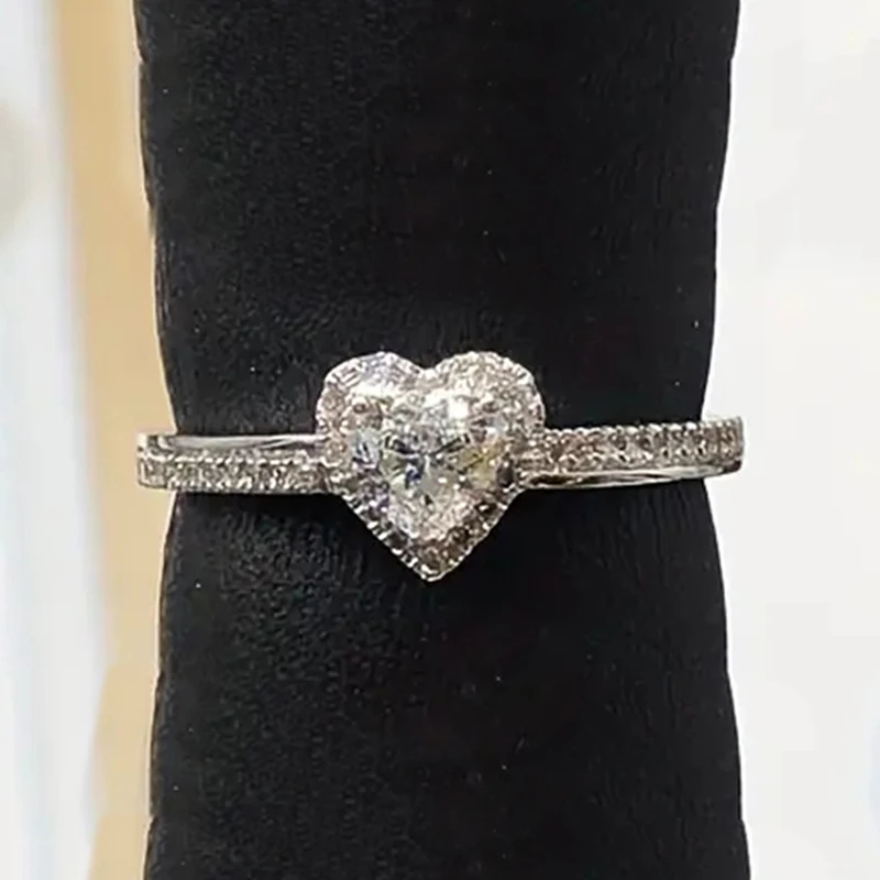 Huitan AA Heart Cubic Zirconia Wedding Rings for Women Luxury Silver Color Proposal Engagement Ring Temperament Ladies Jewelry Jewelry & Watches Rings Huitan AA Heart Cubic Zirconia Wedding Rings for Women Luxury Silver Color Proposal Engagement Ring Temperament Ladies Jewelry Jewelry & Watches Rings KDBazar