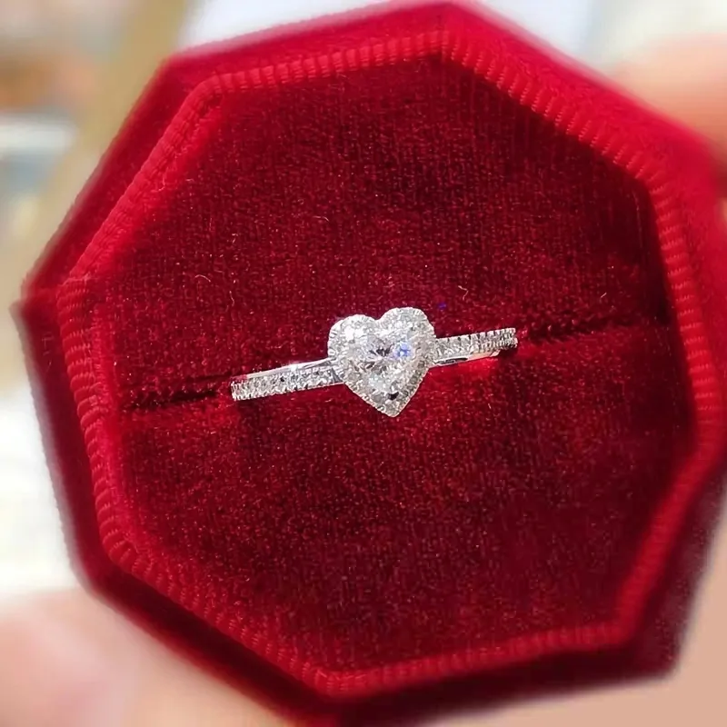 Huitan AA Heart Cubic Zirconia Wedding Rings for Women Luxury Silver Color Proposal Engagement Ring Temperament Ladies Jewelry Jewelry & Watches Rings Huitan AA Heart Cubic Zirconia Wedding Rings for Women Luxury Silver Color Proposal Engagement Ring Temperament Ladies Jewelry Jewelry & Watches Rings KDBazar