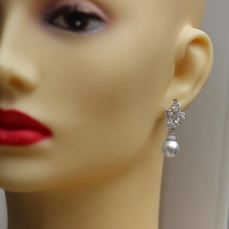Imitation Pearl Dangle Earrings for women