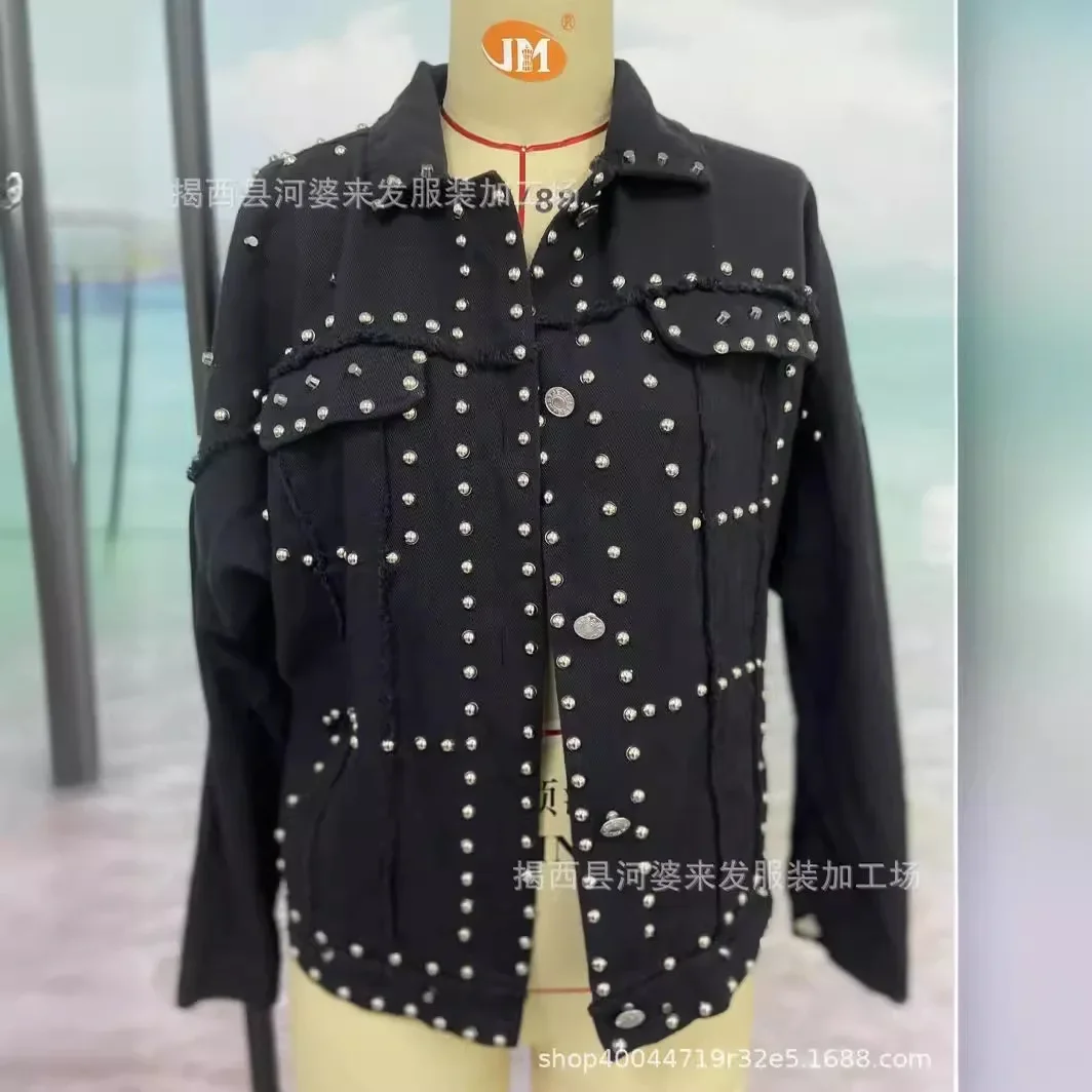 Jackets Women Denim Coats Turn Down Collar Full Sleeve Casual Coat Rivet Open Stitch Regular Splice Autumn Winter Jacket 2024 Women’s Fashion Women’s Jackets & Coats Jackets Women Denim Coats Turn Down Collar Full Sleeve Casual Coat Rivet Open Stitch Regular Splice Autumn Winter Jacket 2024 Women's Fashion Women's Jackets & Coats KDBazar