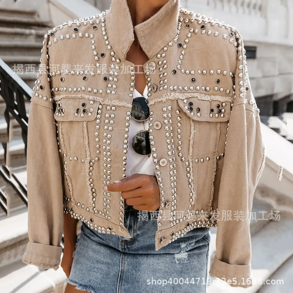 Jackets Women Denim Coats Turn Down Collar Full Sleeve Casual Coat Rivet Open Stitch Regular Splice Autumn Winter Jacket 2024 Women’s Fashion Women’s Jackets & Coats Jackets Women Denim Coats Turn Down Collar Full Sleeve Casual Coat Rivet Open Stitch Regular Splice Autumn Winter Jacket 2024 Women's Fashion Women's Jackets & Coats KDBazar