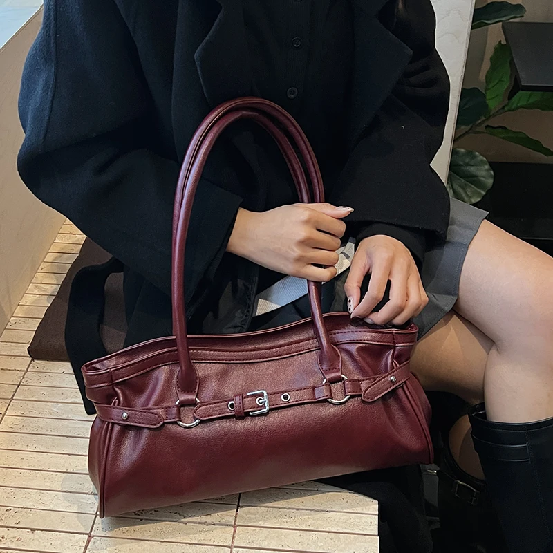 LEFTSIDE 2025New Women’s Red Leather Handbag Fashion Top-Handle Tote Bag for Work Casual Soft Purse Shoulder Bag Gift Idea Bags & Accessories Burgundy Bags handbags and purses LEFTSIDE 2025New Women's Red Leather Handbag Fashion Top-Handle Tote Bag for Work Casual Soft Purse Shoulder Bag Gift Idea Bags & Accessories Burgundy Bags handbags and purses KDBazar