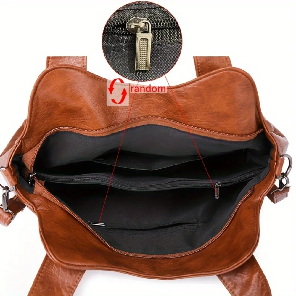 Leather Tote Bag with Removable Strap for Women Leather Tote Bag with Removable Strap for Women KDBazar