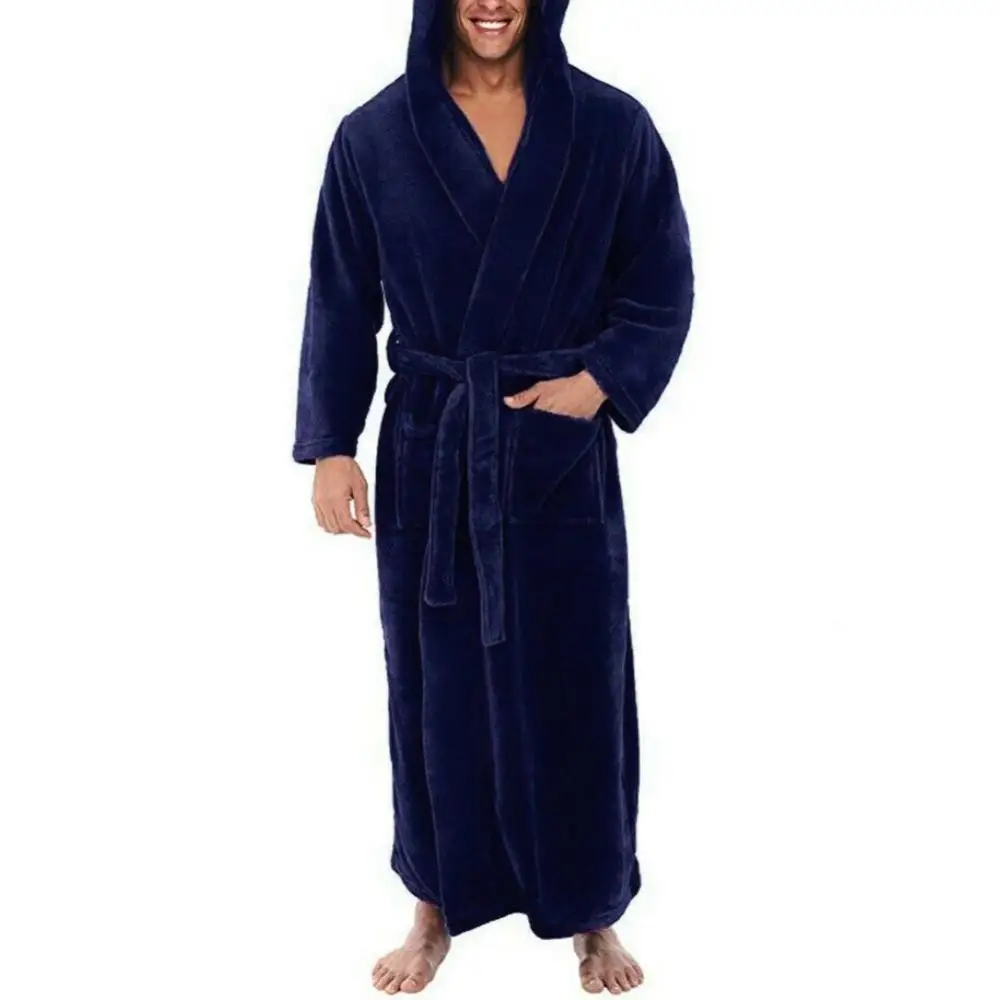 Loose Fit Flannel Robe for Men Robes Loose Fit Flannel Robe for Men Robes KDBazar