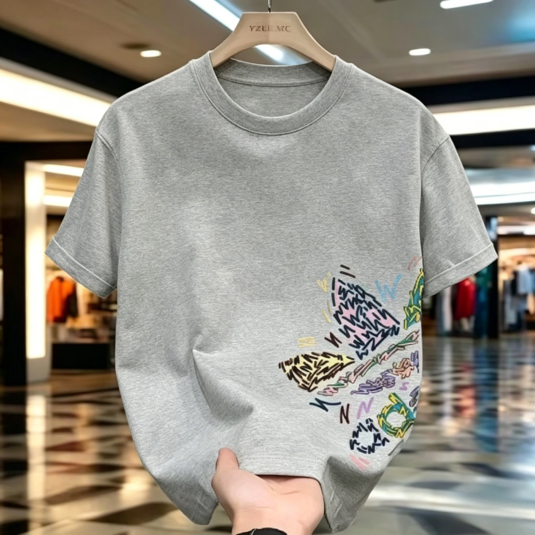 Loose Fit Streetwear T-Shirt for Men Men's Clothing Men's Fashion Men's Trendy T-Shirts KDBazar