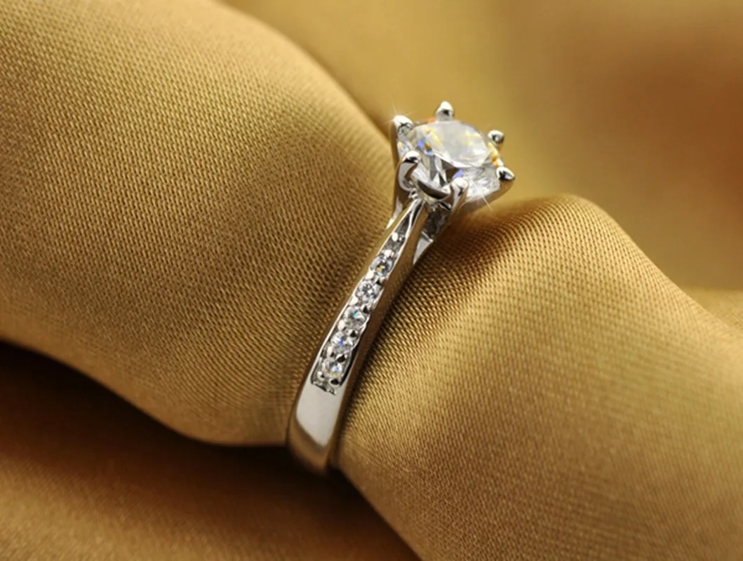 Sterling silver ring band detail