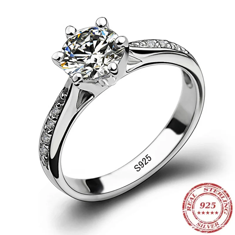 Luxury 925 Sterling Silver Classic Ring for Women Six claw jewelry simple 70ct diamond ring imitation diamond women’s ring Jewelry & Watches Rings Luxury 925 Sterling Silver Classic Ring for Women Six claw jewelry simple 70ct diamond ring imitation diamond women's ring Jewelry & Watches Rings KDBazar