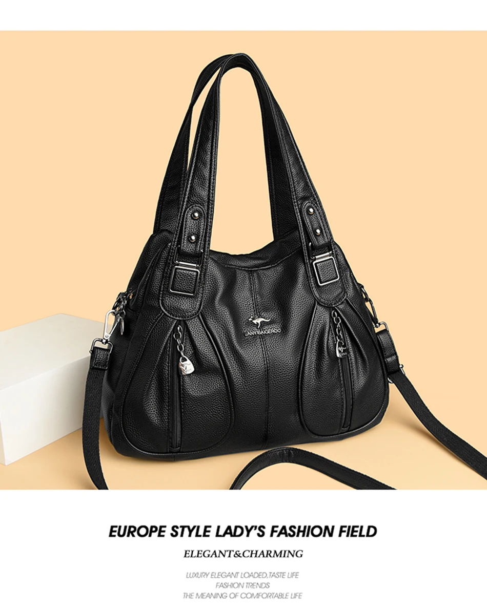 Luxury Handbags Women Leather Shoulder Bags Designer Ladies Crossbody Hand Bags for Women 2025 High Capacity Casual Tote Bag Sac Luxury Handbags Women Leather Shoulder Bags Designer Ladies Crossbody Hand Bags for Women 2025 High Capacity Casual Tote Bag Sac