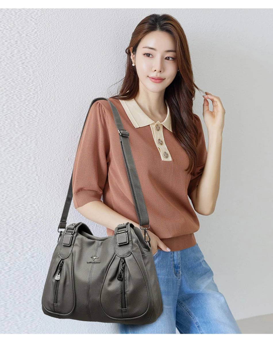 Luxury Handbags Women Leather Shoulder Bags Designer Ladies Crossbody Hand Bags for Women 2025 High Capacity Casual Tote Bag Sac Luxury Handbags Women Leather Shoulder Bags Designer Ladies Crossbody Hand Bags for Women 2025 High Capacity Casual Tote Bag Sac