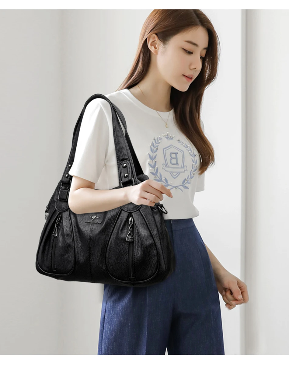 Luxury Handbags Women Leather Shoulder Bags Designer Ladies Crossbody Hand Bags for Women 2025 High Capacity Casual Tote Bag Sac Luxury Handbags Women Leather Shoulder Bags Designer Ladies Crossbody Hand Bags for Women 2025 High Capacity Casual Tote Bag Sac