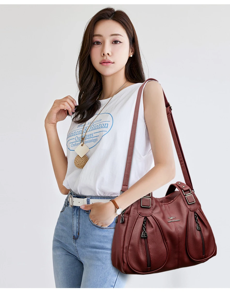 Luxury Handbags Women Leather Shoulder Bags Designer Ladies Crossbody Hand Bags for Women 2025 High Capacity Casual Tote Bag Sac Luxury Handbags Women Leather Shoulder Bags Designer Ladies Crossbody Hand Bags for Women 2025 High Capacity Casual Tote Bag Sac