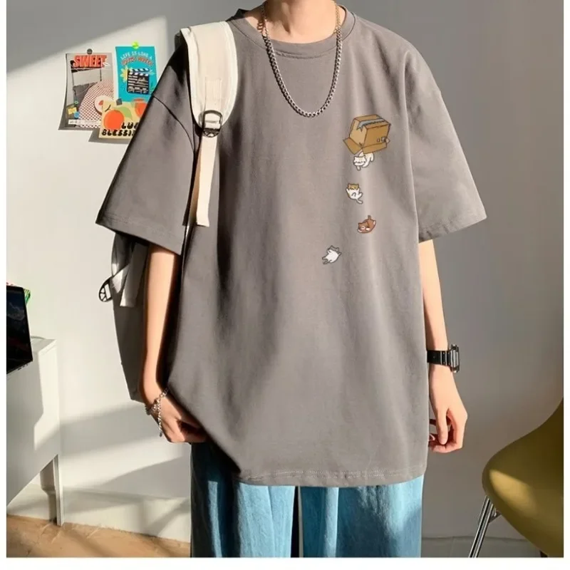 M-8XL Men Oversized Korean Fashion Loose American Vintage Carton Kitten Print Short Sleeve Versatile Trend Couple Outfit Men’s Clothing Men’s Fashion Men’s T-Shirts M-8XL Men Oversized Korean Fashion Loose American Vintage Carton Kitten Print Short Sleeve Versatile Trend Couple Outfit Men's Clothing Men's Fashion Men's T-Shirts KDBazar