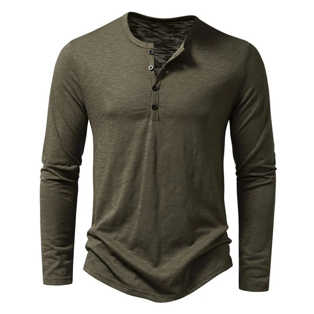 Men’s Cotton Button Henley neck Shirt Long Sleeve Casual Button Solid color Fashion T-Shirts Men’s Clothing Men’s Fashion Men’s T-Shirts Men's Cotton Button Henley neck Shirt Long Sleeve Casual Button Solid color Fashion T-Shirts Men's Clothing Men's Fashion Men's T-Shirts KDBazar