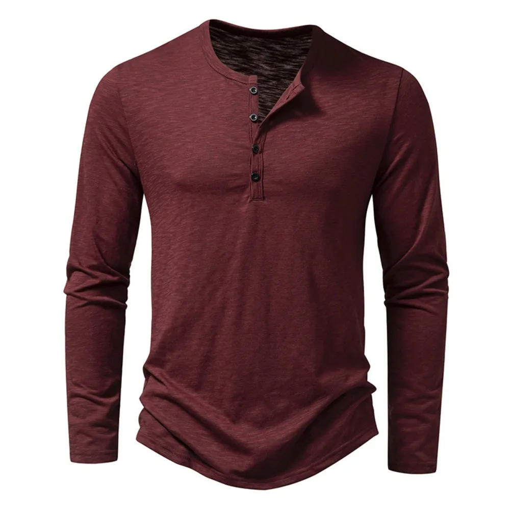 Men’s Cotton Button Henley neck Shirt Long Sleeve Casual Button Solid color Fashion T-Shirts Men’s Clothing Men’s Fashion Men’s T-Shirts Men's Cotton Button Henley neck Shirt Long Sleeve Casual Button Solid color Fashion T-Shirts Men's Clothing Men's Fashion Men's T-Shirts KDBazar