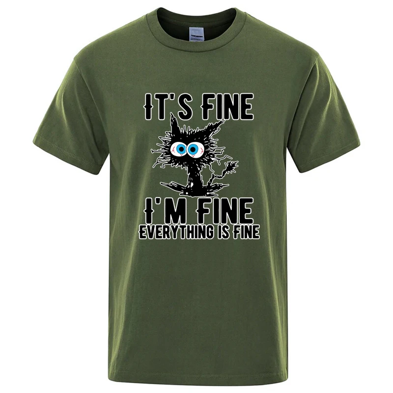 Men’s High Quality T-shirt Cotton Blend Funny Cool Cat Printed T-shirt Casual Men Short Sleeve T-shirt for Men T-Shirt Male Top Men’s Clothing Men’s Fashion Men’s Trendy T-Shirts Men's High Quality T-shirt Cotton Blend Funny Cool Cat Printed T-shirt Casual Men Short Sleeve T-shirt for Men T-Shirt Male Top Men's Clothing Men's Fashion Men's Trendy T-Shirts KDBazar