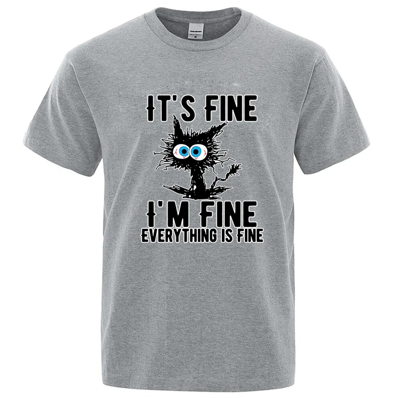 Men’s High Quality T-shirt Cotton Blend Funny Cool Cat Printed T-shirt Casual Men Short Sleeve T-shirt for Men T-Shirt Male Top Men’s Clothing Men’s Fashion Men’s Trendy T-Shirts Men's High Quality T-shirt Cotton Blend Funny Cool Cat Printed T-shirt Casual Men Short Sleeve T-shirt for Men T-Shirt Male Top Men's Clothing Men's Fashion Men's Trendy T-Shirts KDBazar